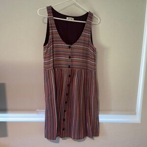 Madewell Multicolor Striped Midi Dress